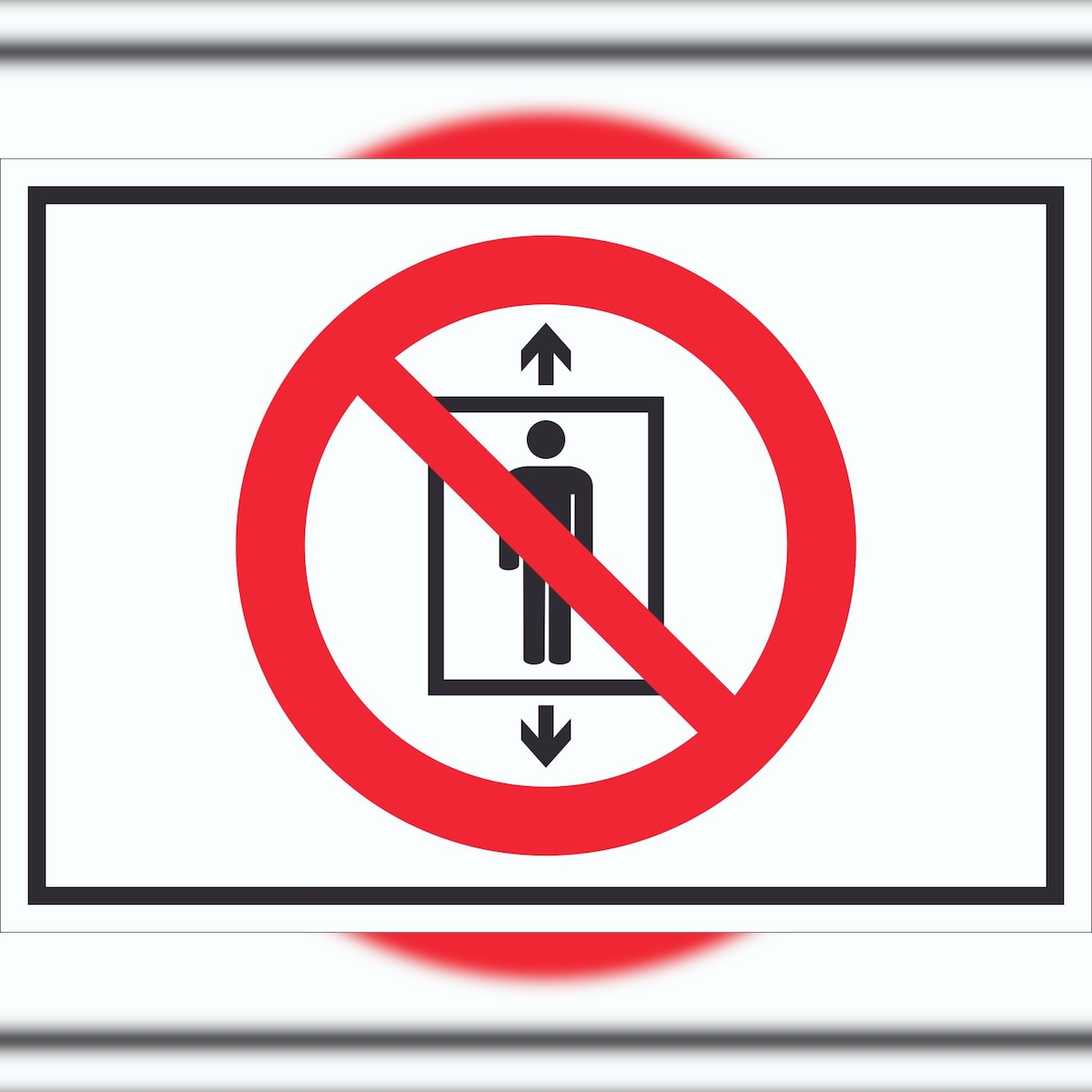 HB-Druck Personenbeförderung verboten Symbol Schild A4 (210x297mm) Image