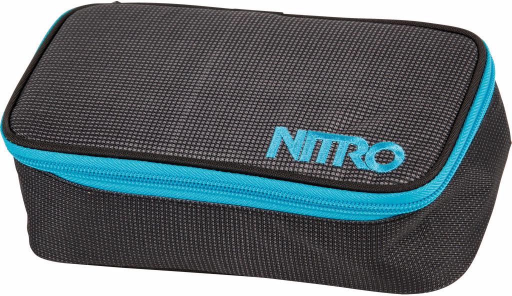 Federtasche NITRO "Pencil Case XL", Kinder, grau (grau, blau), Polyester, Schreibgeräteetuis, Federmäppchen, Schlampermäppchen, Faulenzer Box, Stifte Etui