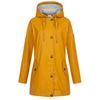 Regenjacke DEPROC ACTIVE "Friesennerz ANKERGLUT HVN", Damen, Gr. 54 (XXL), gelb, Obermaterial: 100% Polyurethan; Futter: 100% Polyester, casual, figurumspielend, Langarm gerader Abschluss mit Druckknopf, Jacken, auch in Großen Größen erhältlich
