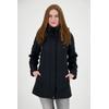 Softshellmantel DEPROC ACTIVE "SKY PEAK WOMEN", Damen, Gr. 48 (XL), schwarz, 96% Polyester; 4% Elasthan, casual, Langarm mit verstellbarem Klettverschluss,mit Schneefang,mit Daumenlöchern, Mäntel, auch in Großen Größen erhältlich