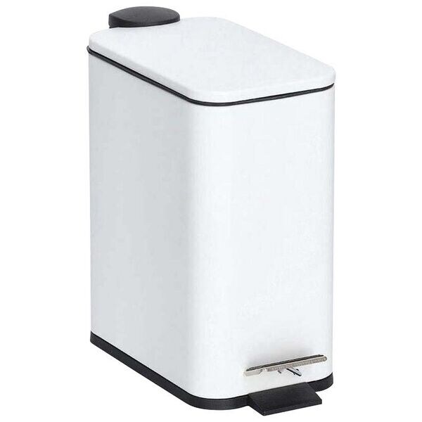 Zeller Tretabfalleimer 5.0 L weiß, 28.3x29x29 cm