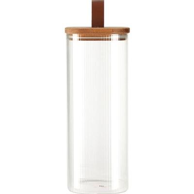 Glasbehälter mit Holzdeckel, luftdichter Verschluss Image