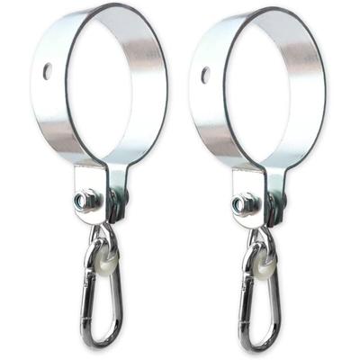 2er Set Schaukelhaken mit Karabiner - Schaukelkragen Metall ø 100 mm zum Aufhängen von Schaukeln Image