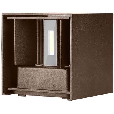 V-tac - Quadratische LED-Wandleuchten - Bridgelux - IP65 - Corten - 11W - 1360 Lumen - 3000K Image
