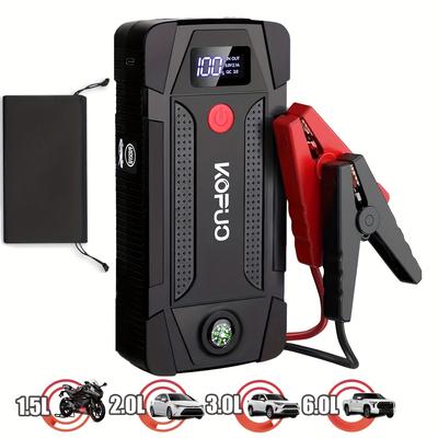 TEMU Kopuo Ultra-powerful Car Jump Starter | Portable 12v Jump Box For 8.5l Gas/7.0l Engines | Usb Power Bank, Dual Output, Led Emergency Light & Car Charger | Jump Starter Portable Voiture Image