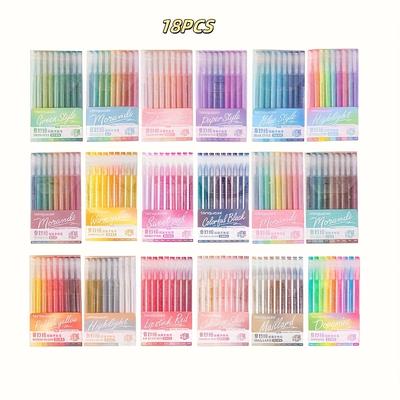 TEMU 162pcs Color Gel Pen Set, 0.5mm High Capacity Quick-dry Drawing Pens, Student Supplies Gift Image