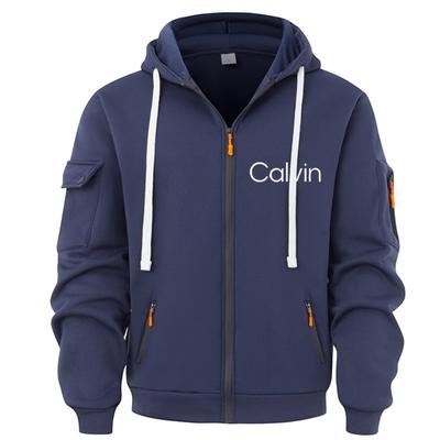 "TEMU Men's Sporty Hoodie - Maroon With White "" Print, Drawstring Hood, Zip-up Pullover, Long Sleeves, Casual Streetwear For Spring/fall, Casual Streetwear|sporty Hoodie| Hoodie" Image