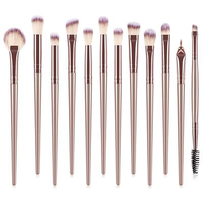 TEMU 12pcs Eyeshadow Brush Set Cosmetic Brush Set Professional Eyeshadow Brush Set For Eye Makeup Eye Shadow Eyeliner Smudger Image