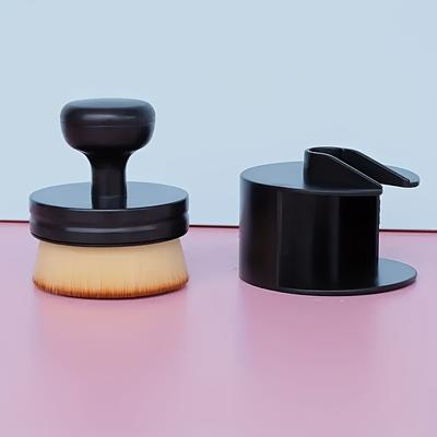 TEMU 1pc Allergy-free Bristle Foundation Abs Plastic , Portable For Application, Unscented Tool , For And Image