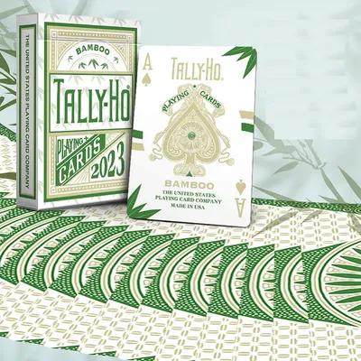 Tally-Ho Bambus Spielkarten Deck Kartenspiele Zaubertricks Requisiten für Magier Image