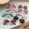 2025 Randlose, luxuriöse, trendige Sonnenbrille, Cut-Edge-Sonnenbrille, Markendesigner-Sonnenbrille, Damen-Sonnenbrille, UV400, О Prep; Sehnown Ж Diego