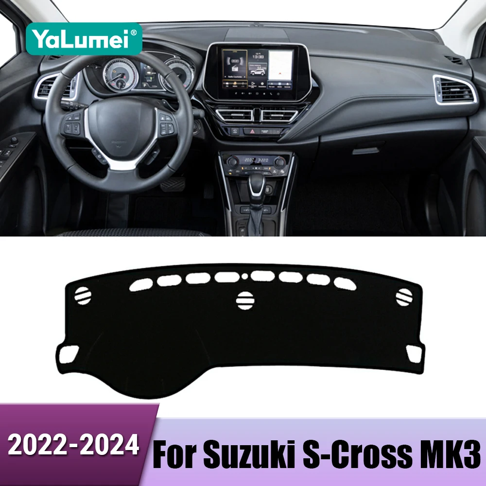 Für Suzuki S-Cross MK3 2022 2023 2024 Auto Dashboard Abdeckung Vermeiden Licht Pad Instrument Plattform Abdeckung Matten teppiche Zubehör Image