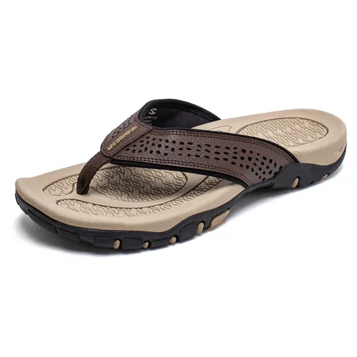 Indoor Slippers for Man Men's Sports Summer Beach Home Slides Flip Flops Outdoor Bring Foot Arch Support Comfortable and Casual