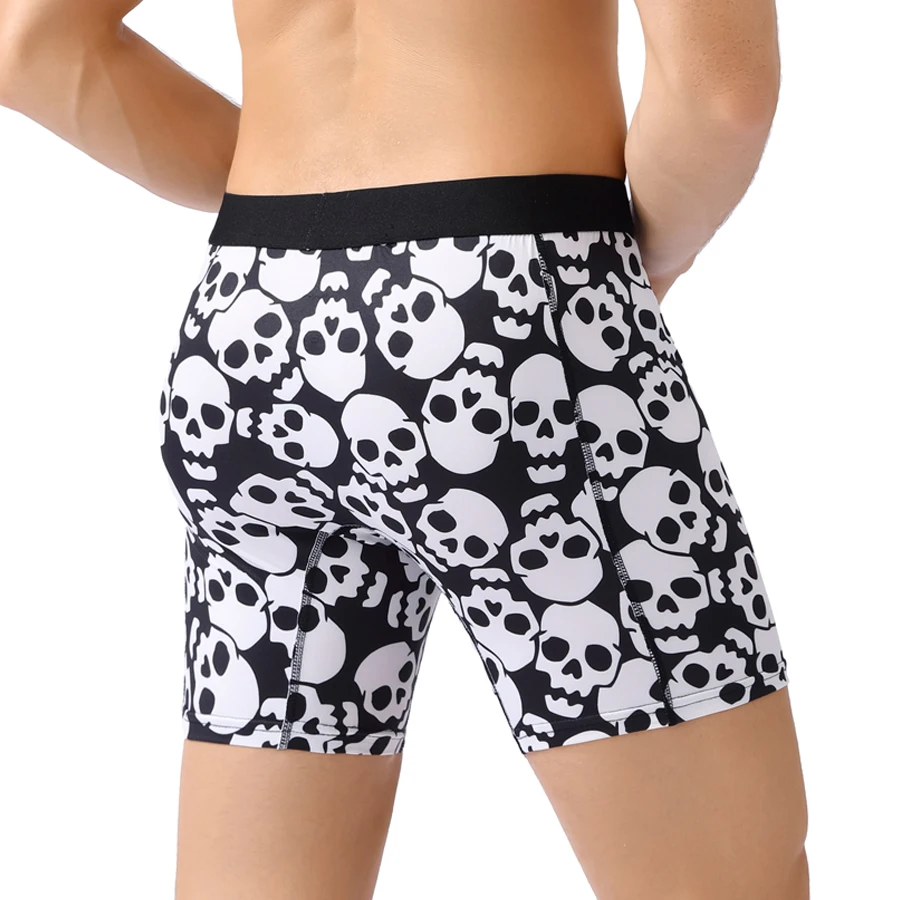 1 stücke Medium-Lange Männer Unterhose Shorts Marke Unterwäsche Für Männer Boxer Sexy Druck Schlüpfer der Männer Brief Bund boxer Briefs Image