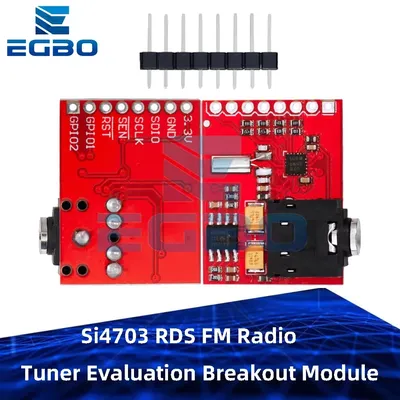 Si4703 rds fm radio tuner evaluation breakout modul für arduino avr pic arm radio daten service filter träger modul Image