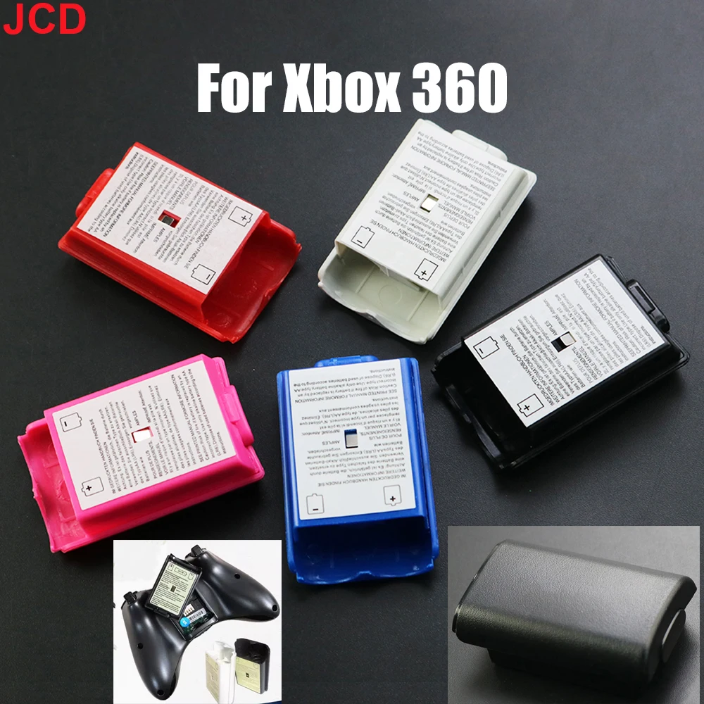 JCD 5 Stücke Game Controller Batterie Rucksack Fall AA Batterie Halter Rückseite Fall Ersatz für Xbox 360 Wireless Gamepad Image