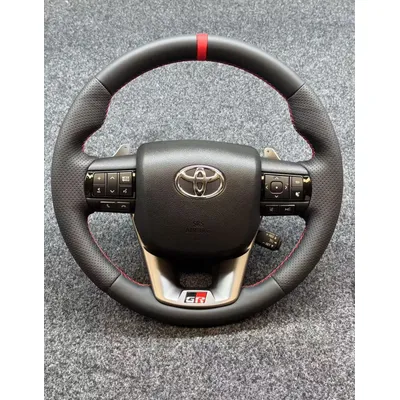 Suitable for Toyota Hilux leather sports assembly GR style with shift paddles cruise control steering wheel