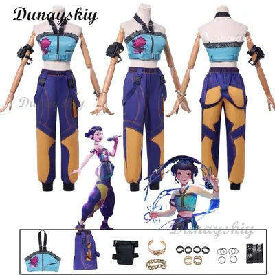 Mira Huntrix K-Pop Zoey Cosplay Dämon Jäger Kostüm Rumi Perücke Bühne Kleidung Halloween Mädchen Gruppe Idol Roleplay Outfit Frauen Image
