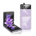 1 Set Proteggi Schermo Protezione Lente Fotocamera Proteggi schermo posteriore Per Samsung Galaxy Z Flip 7 Z Flip 6 Z Flip 5 Z Flip 4 Z Flip 3 Vetro Temperato Idrogel TPU Durezza 9H Anti-impronte