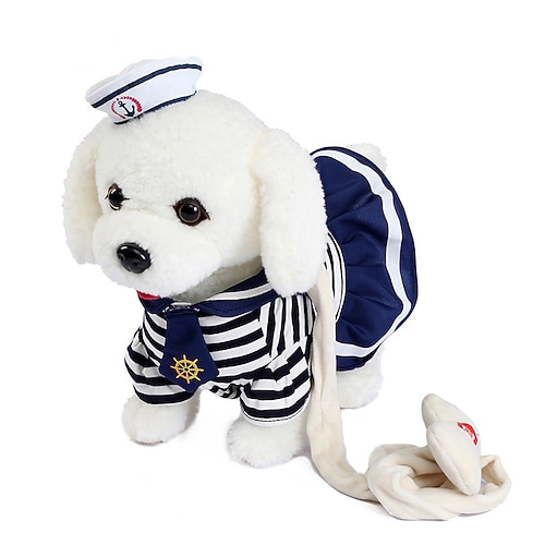 Cane robot telecomandato giocattolo cane peluche elettronico giocattolo interattivo cammina canta regalo di animale di peluche per ragazza e ragazzo di età compresa tra 3 e 6 anni regalo di Natale