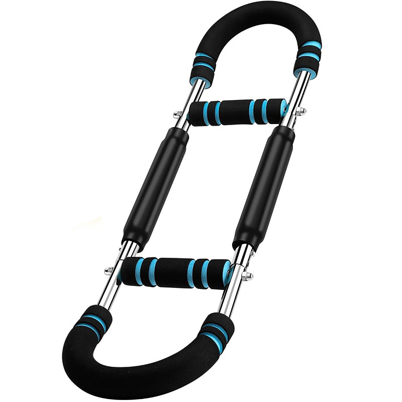 Twister Arm Exerciser, Adjustable Spring Workout Bar, Forearm Triceps Chest Enhanced Exercise Strengthener,Portable Home Fitness Equipment