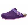 Clog LICO "Hausschuh Clog Kids Warm", Gr. 35, lila, Filz, Schuhe