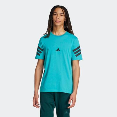 T-Shirt ADIDAS SPORTSWEAR "M FI 3S REG T", Herren, Gr. M, pure teal, Obermaterial: 100% Baumwolle, sportlich, Shirts Image