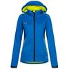 Softshelljacke DEPROC ACTIVE "Downton Peak WOMEN", Damen, Gr. 36 (S), blau, 96% Polyester; 4% Elastan, sportlich, Langarm mit verstellbarem Klettverschluss, Jacken, auch in Großen Größen erhältlich