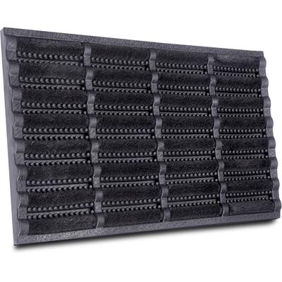 Fußmatte HANSE HOME "Schmutzfangmatte Brushes Mat, Türmatte", schwarz, B:75cm H:25mm L:45cm, Gummi, Kokos, Teppiche, Kokos, Gummi, Schmutzfangmatte, Outdoor, Rutschfest, Innen, Kokosmatte