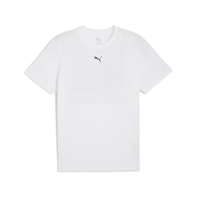 Trainingsshirt PUMA "M GRAPHIC ILLUSTRATED TEE", Herren, Gr. L, weiß (puma weiß), Jersey, Obermaterial: 50% Polyester, 25% Baumwolle, 25% Viskose, sportlich, regular fit normal, Rundhals, Kurzarm, Shirts Image