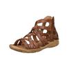 Schaftsandalette JOSEF SEIBEL "Josef Seibel Sandalen Leder", Damen, Gr. 36, braun, Leder, casual, Schuhe