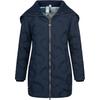 Steppmantel DEPROC ACTIVE "GILMOUR MEGATE LONG WOMEN", Damen, Gr. 36/38 (M), blau (navy), 100% Polyester, casual, Langarm mit Gummizug, Mäntel, auch in Großen Größen erhältlich