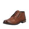 Schnürstiefelette RIEKER, Herren, Gr. 41, braun (cognac), Glattleder, unifarben, klassisch, Schuhe, Business-Stiefelette, Klassik-Boots in eleganter Optik
