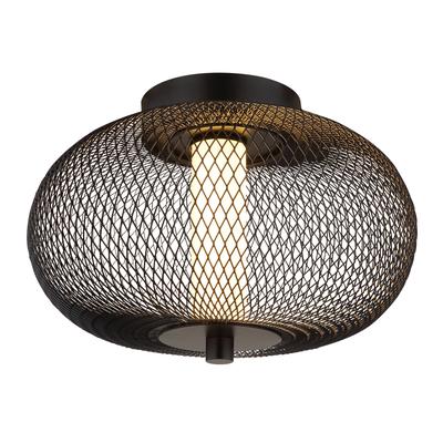 NOWA LED Deckenleuchte "ASTARI", schwarz, 1 flammig, Ø 35,00cm H: 24,00cm,, Lampen, Durchmesser 350 mm, Höhe 240 mm Image