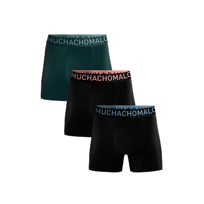 Muchachomalo Herren Bambus Boxer Shorts - 3er Pack - Herren Unterwäsche Image