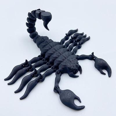 Halloween 3D Printed Scorpion Figurine, Realistic Articulated Scorpion Toy, Movable Animal Model Desk Decoration, Kids Toy Gift, Fish Tank Terrarium Decor