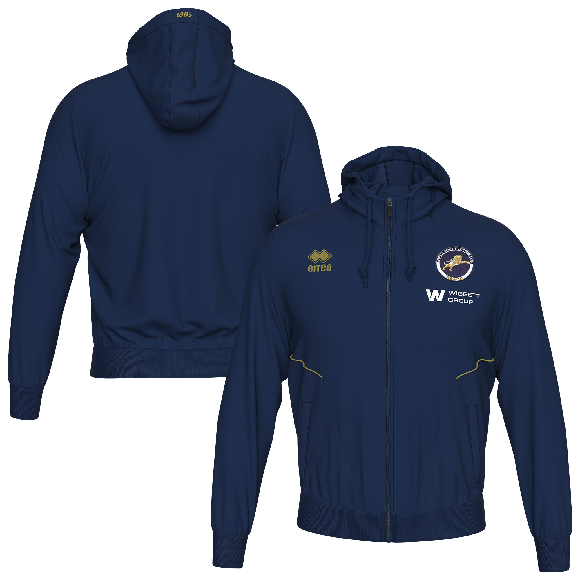 Millwall Errea Travel Gezippt Hoodie - Marineblau - Kinder Image