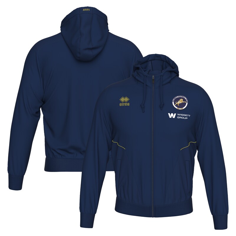 Millwall Errea Travel Gezippt Hoodie - Marineblau Image