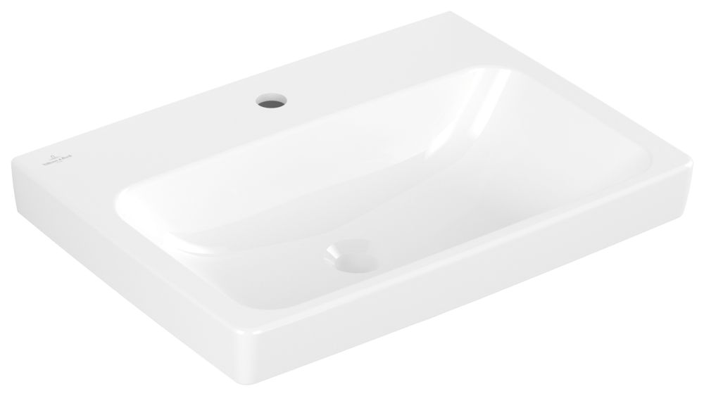 Villeroy & Boch Waschbecken Architectura 600x445mm Rechteck, 1 Hahnloch ohne Überlauf Weiss Alpin 4A876101 Image