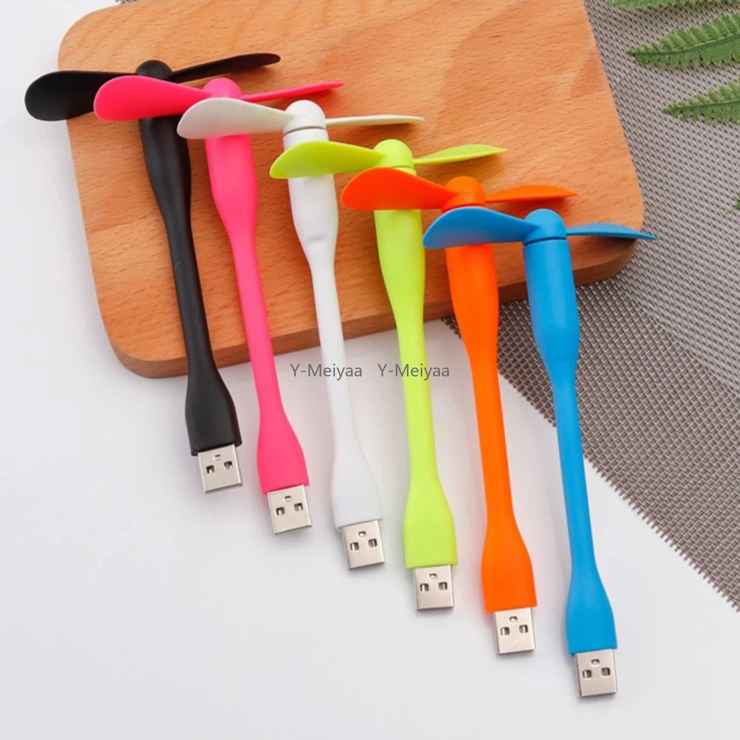 Mini-USB-Ventilator, flexibel, biegbar, Powerbank, Laptop, PC, AC-Ladegerät, tragbarer Handcomputer, Sommer-Gadget Image