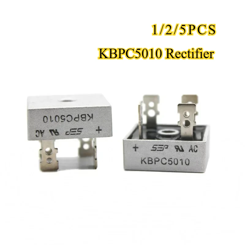 1/2/5PCS Brückengleichrichterdiode KBPC5010 Gleichrichter 5010 50A 1000V Diodenbrückengleichrichter-Kit Elektronische Komponenten Image