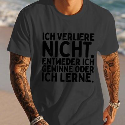 TEMU Fun German Men's Short Sleeve T-shirt Summer T-shirt Top Image