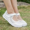 2025 Classic Summer Women Casual Shoes Soft Portable Sneakers Walking Shoes Flat Soles for Women Breathable Slip on White Shoes