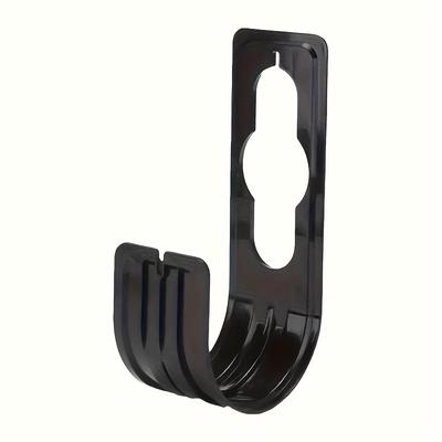 TEMU Wall-mounted Garden Hose Reel Holder - Durable Plastic Space-saving Design, Holds Multiple Hose Hooks For Outdoor Gardening, With Adhesive Strips, Garden Hose Accessories, Sleek , Feature Image