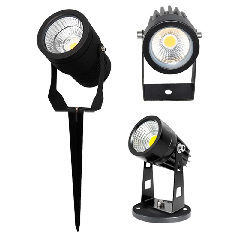 Éclairage de jardin LED 3W 5W 10W 15W 20W lampe de pelouse extérieure étanche IP65 lampe AC85-265V lumière LED projecteurs de chemin de jardin DC12V