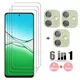 6in1 Full Gule Glass Per OPPO A5 Pro Protezione Dello Schermo OPPO A5 Pro Vetro Temperato Protettivo Obiettivo Della Macchina Fotografica Del Telefono Pellicola OPPO A5 Pro