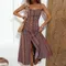 Abiti per le donne Estate Sexy Spaghetti Strap Abito da donna Stampa a righe A-LINE Abito da donna Abiti De Verano Mujer 2025 Q76