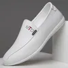 Luxus Herren Echtes Leder Schuhe Neue Casual Schuhe Männer Blau Business Männer Slip-on Schuhe Alle-Spiel Faulenzer handgemachte Fahren Wohnungen