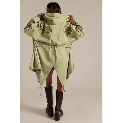 We The Free Davy Jones Parka Jacket at Free People in Sea Of Sage, Size: XS