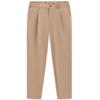 Bundfaltenhose BUGATTI "Tapered Fit", Herren, Gr. 35, Länge 32, 30, beige, 88% Polyamid, 12% Elasthan, unifarben, casual, gerade, unten schmal, Hosen, mit Flexcity Performance Stretch